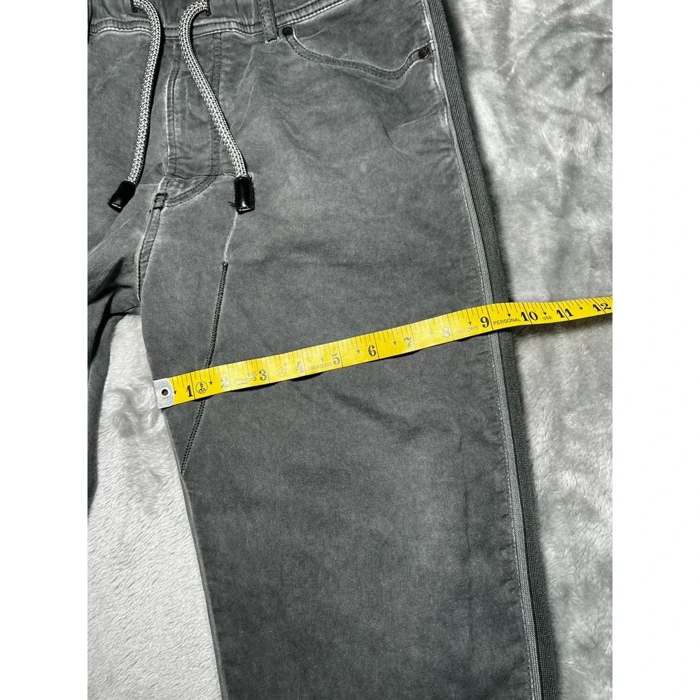 Diesel Pants Men Size 28 Narrot Denim Sweat Distressed Grey Jogger Made In Italy